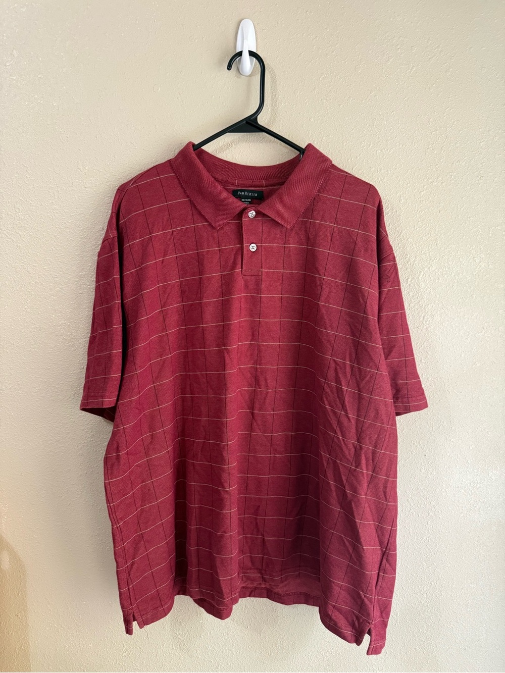 Van Heusen Men’s Short Sleeve Button Polo XXL
